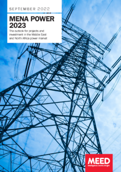 MENA Power Report Middle East Power Supply demand MEED