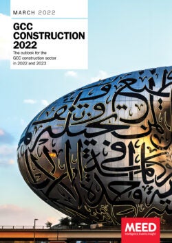 GCC construction report cover MEED