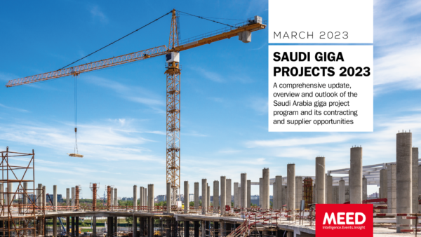Saudi Giga Projects MEED Report cover